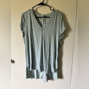 Cupio Soft Blue V-Neck Tunic xl